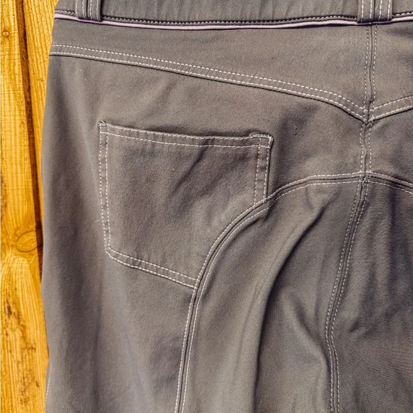 Elation Platinum Riding Breeches Deep Grey/Purple Size 34R - Picture 5 of 8